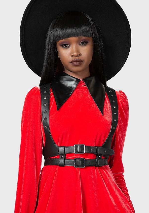 Ivy | HARNESS - Beserk - accessories, adjustable strap, all, apr23, body harness, discountapp, edgy, festival, fetish, fp, garters and harnesses, googleshopping, goth, gothic, gothic accessories, grunge, harness, kill star, killstar, kinky, KS1092702, labelvegan, ladies accessories, R130423, studded, studs, vegan, women, womens