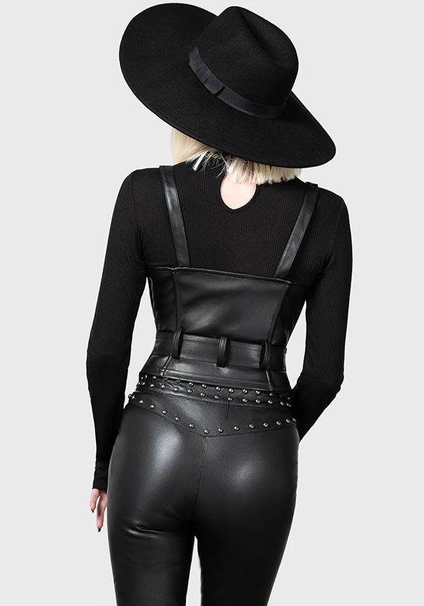 Malapas | UNDERBUST CORSET^ - Beserk - all, all clothing, all ladies, all ladies clothing, apr23, backorder, black, buckle, buckles, burlesque, clothing, corset, discountapp, festival, fitted, fp, googleshopping, goth, gothic, grunge, halloween, halloween clothing, kill star, killstar, KS1092702, labelvegan, ladies, ladies clothing, medieval, plus size, punk, R130423, renaissance, studs, vegan, zip