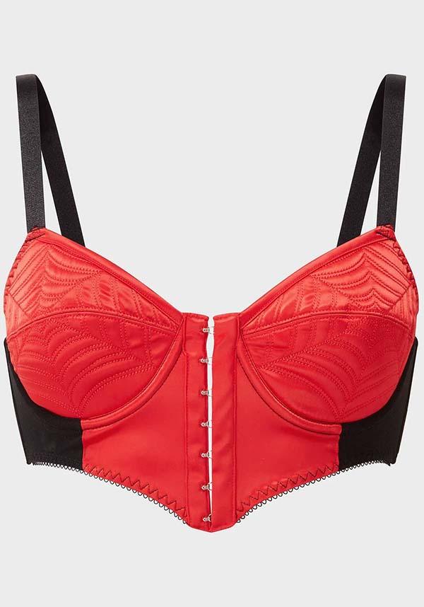 Scarlet Webutant Bullet | BRA - Beserk - all, all ladies, all ladies clothing, bra, bralet, bralette, clickfrenzy15-2023, discountapp, fp, googleshopping, goth, gothic, harness bra, kink, kinky, KS1085477, ladies, ladies clothing, ladies top, ladies underwear, lingerie, mar23, pinup, plus, plus size, R260323, red, red and black, retro, rockabilly, sexy, spider web, spiderweb, spiderwebs, valentine, valentines, valentines day, valentines gifts