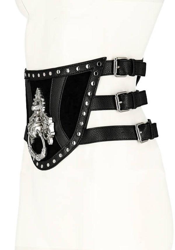 Antique Knocker | WAIST BELT* - Beserk - accessories, all, apr23, belt, belts, belts and buckles, black, clickfrenzy15-2023, discountapp, door knocker, eofy2023, eofy2023mon26-25, googleshopping, goth, gothic, gothic accessories, labelvegan, ladies accessories, medieval, ornate, R020423, renaissance, restyle, RS218094, sale, silver, vegan, waist belt