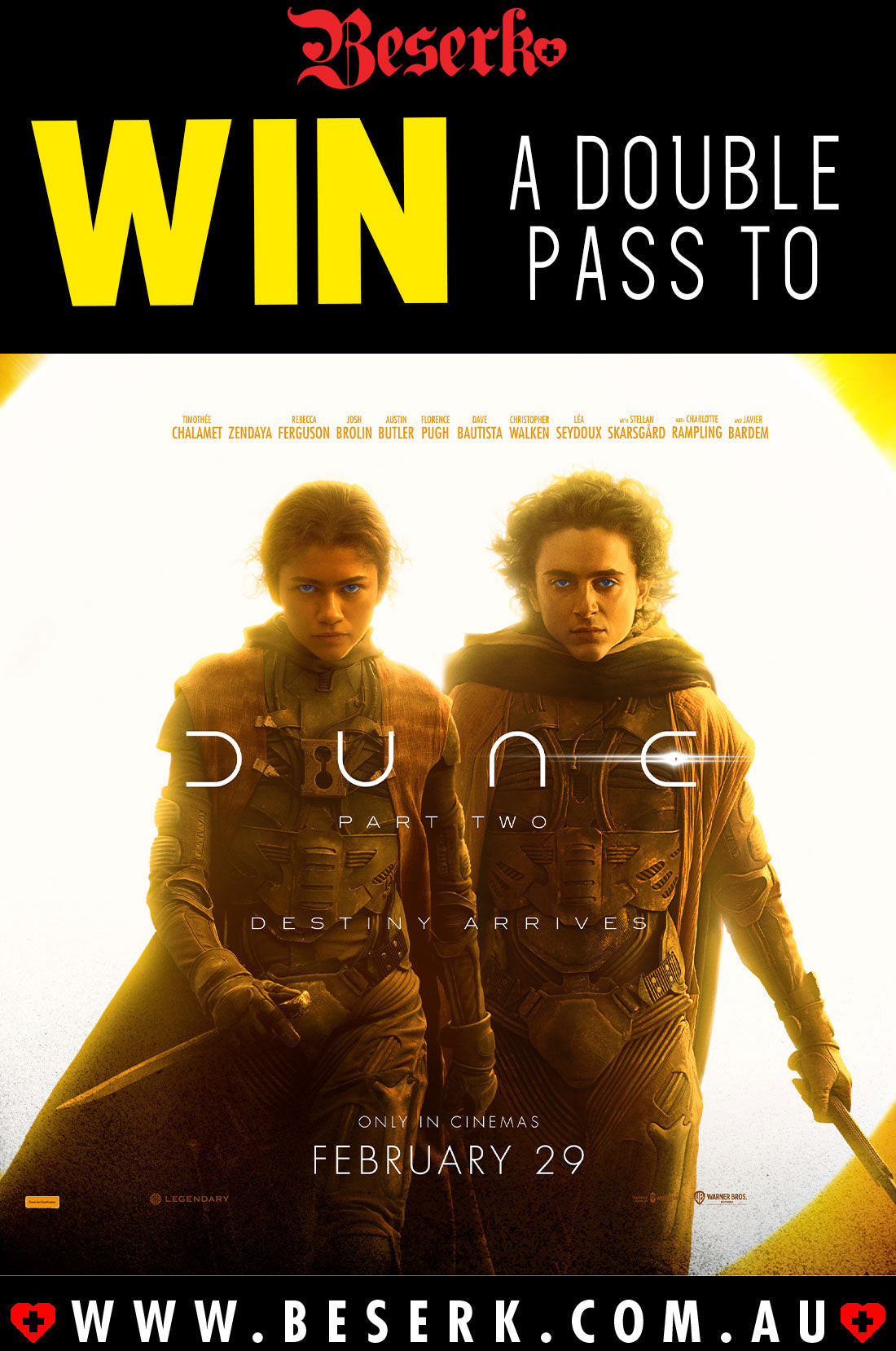 Win A Double Pass To Dune: Part Two