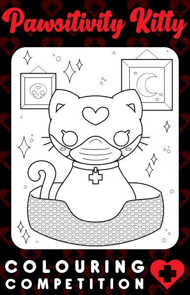 Pawsitivity Kitty Colouring In Competition! - Beserk