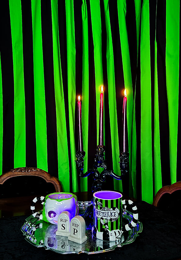 Ectoplasm [Green/Black] [Eyelet] | BLACKOUT CURTAIN