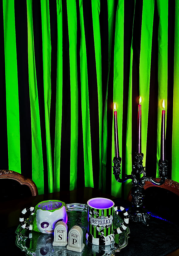 Ectoplasm [Green/Black] [Rod Pocket] | BLACKOUT CURTAIN