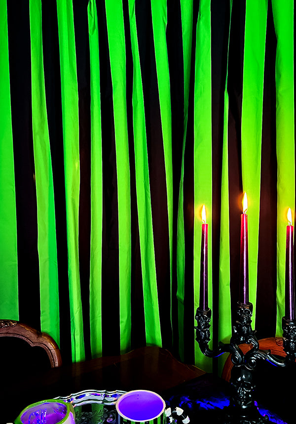 Ectoplasm [Green/Black] [Rod Pocket] | BLACKOUT CURTAIN