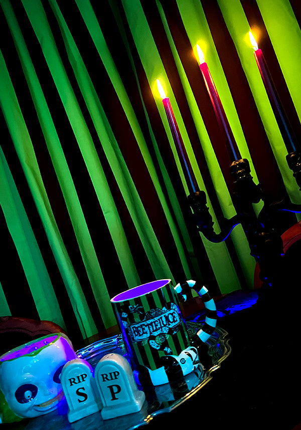 Ectoplasm [Green/Black] [Eyelet] | BLACKOUT CURTAIN