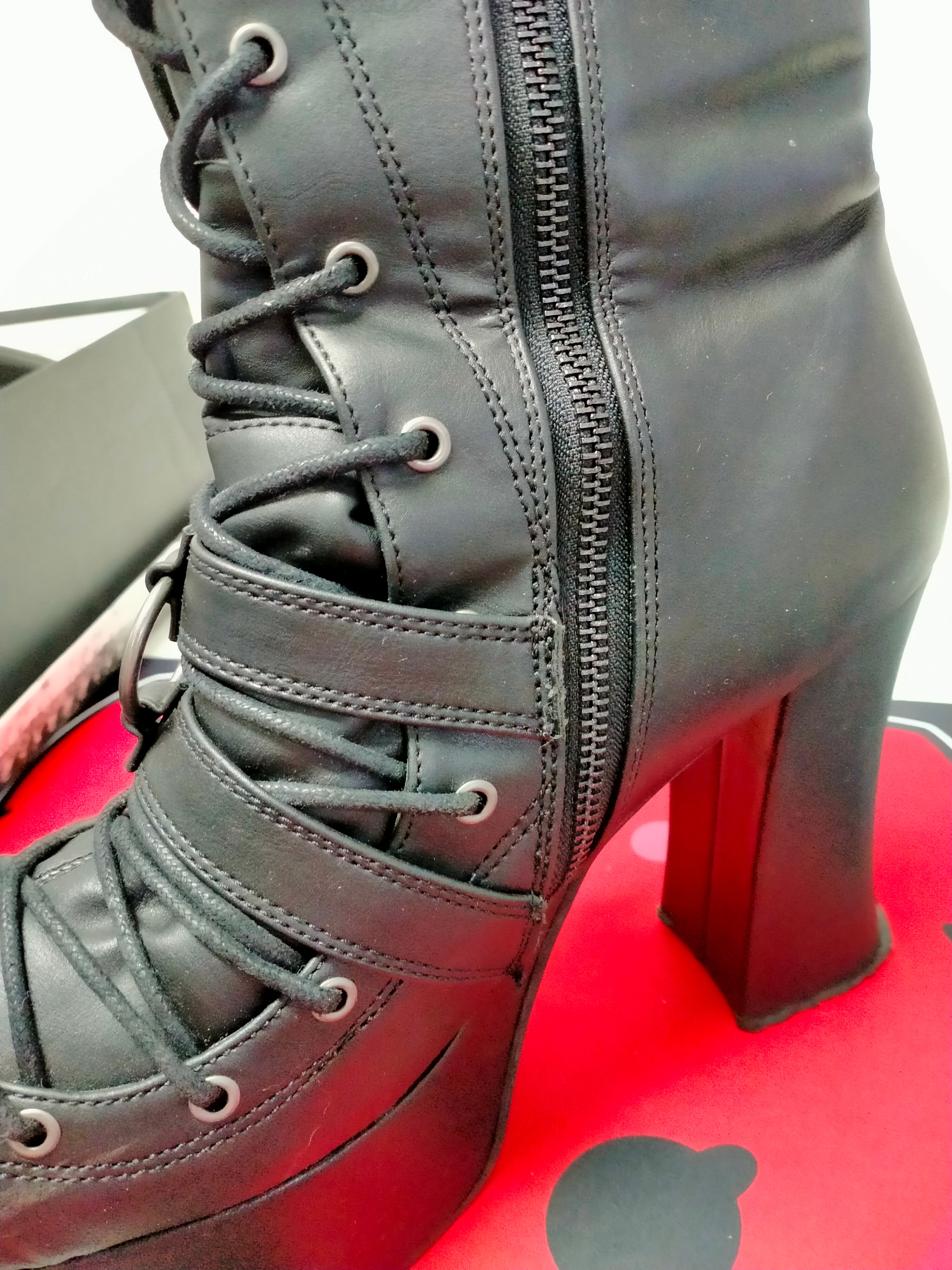 CHARADE-230 [Black] | PLATFORM BOOTS [FAULTY]**