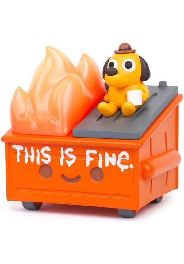 This Is Fine | DUMPSTER FIRE VINYL FIGURE - Beserk - all, christmas gift, christmas gifts, clickfrenzy15-2023, collect, collectable, collectables, DI20462-0010, disburst, discountapp, dog, fp, funny, gift, gift idea, gift ideas, gifts, mens gift, mens gifts, pop culture, pop culture collectables, R210921, red, sep21, toy, toys, vinyl, vinyl figure, vinyl figures, vinyl figurine, vinyl figurines, vinyl toy, vinyl toys