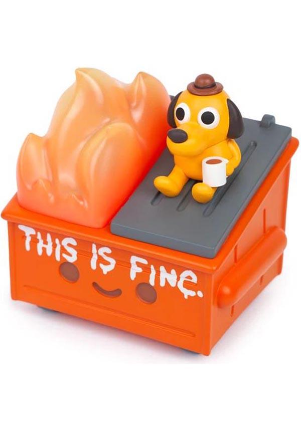 This Is Fine | DUMPSTER FIRE VINYL FIGURE - Beserk - all, christmas gift, christmas gifts, clickfrenzy15-2023, collect, collectable, collectables, DI20462-0010, disburst, discountapp, dog, fp, funny, gift, gift idea, gift ideas, gifts, mens gift, mens gifts, pop culture, pop culture collectables, R210921, red, sep21, toy, toys, vinyl, vinyl figure, vinyl figures, vinyl figurine, vinyl figurines, vinyl toy, vinyl toys
