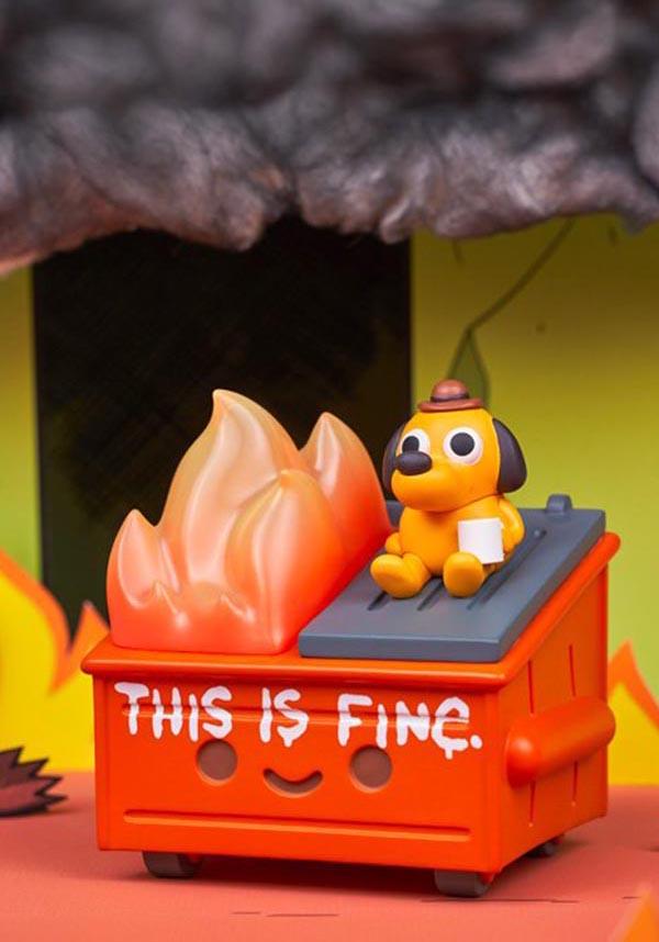 This Is Fine | DUMPSTER FIRE VINYL FIGURE - Beserk - all, christmas gift, christmas gifts, clickfrenzy15-2023, collect, collectable, collectables, DI20462-0010, disburst, discountapp, dog, fp, funny, gift, gift idea, gift ideas, gifts, mens gift, mens gifts, pop culture, pop culture collectables, R210921, red, sep21, toy, toys, vinyl, vinyl figure, vinyl figures, vinyl figurine, vinyl figurines, vinyl toy, vinyl toys