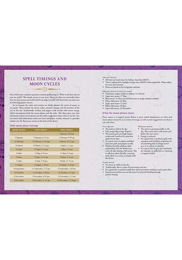 2026 Lunar & Seasonal [Southern] | DIARY
