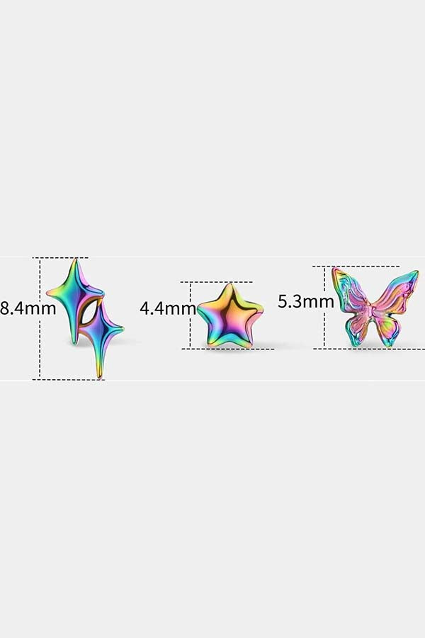 Prismatic | 3PC NOSE STUD