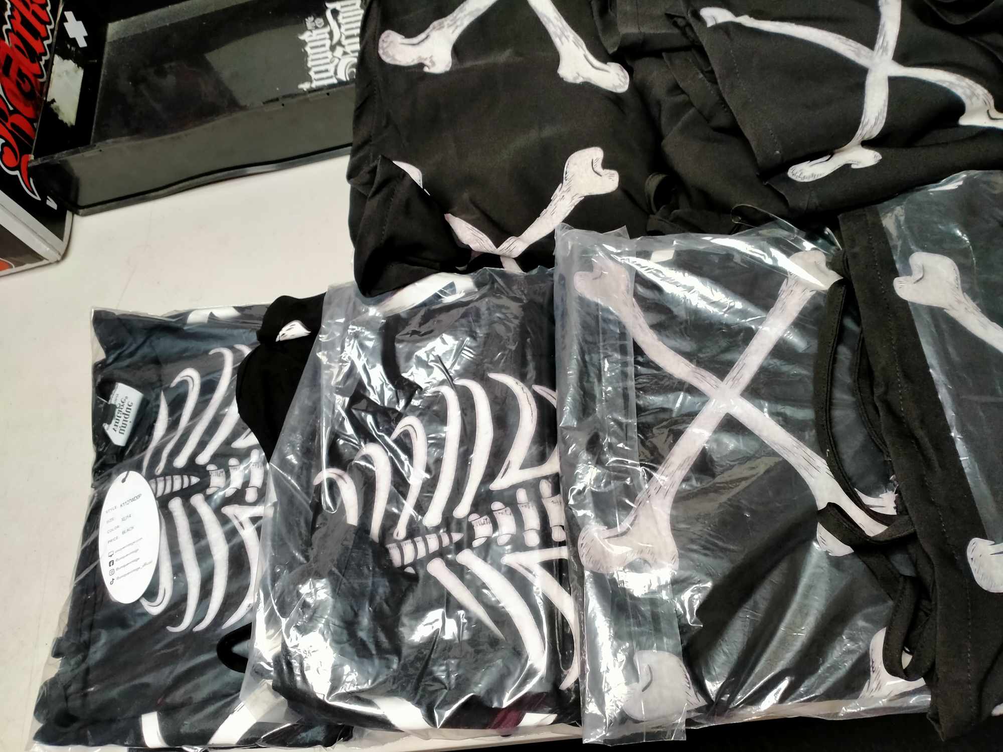 Dark Skeleton Bobbie Swing Dress | SWING DRESS [FAULTY]**