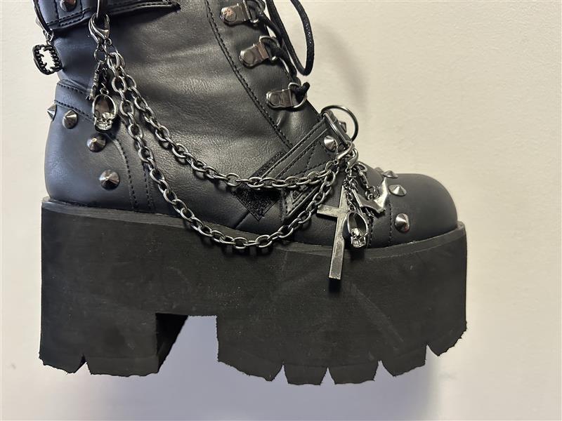 ASHES-52 [Black] | PLATFORM BOOTS [FAULTY]