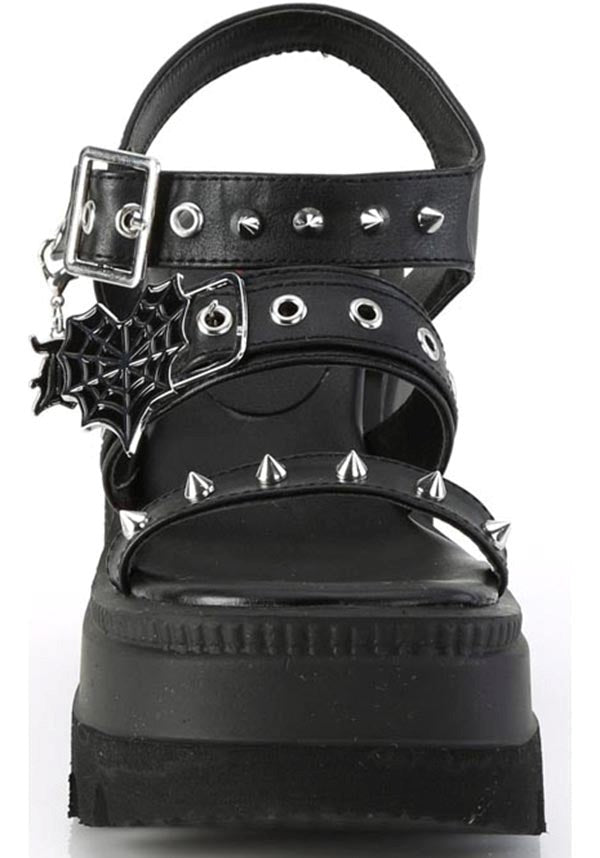 SHAKER-13 [Black Vegan Leather] | FLATS [IN STOCK]**