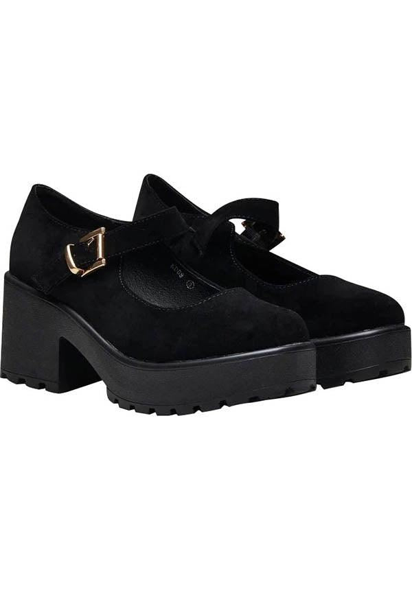 Tira [Black Suede] | MARY JANES