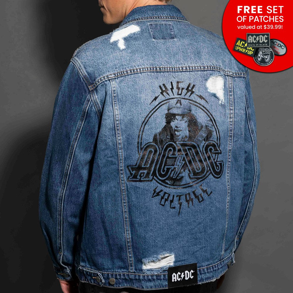 AC/DC | High Voltage [Dark Indigo] DENIM JACKET [PREORDER]