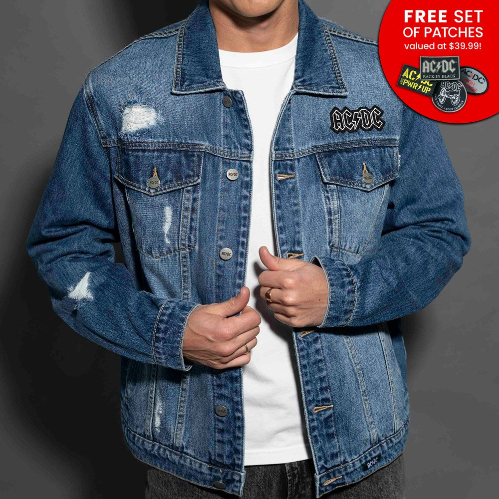 AC/DC | High Voltage [Dark Indigo] DENIM JACKET [PREORDER]