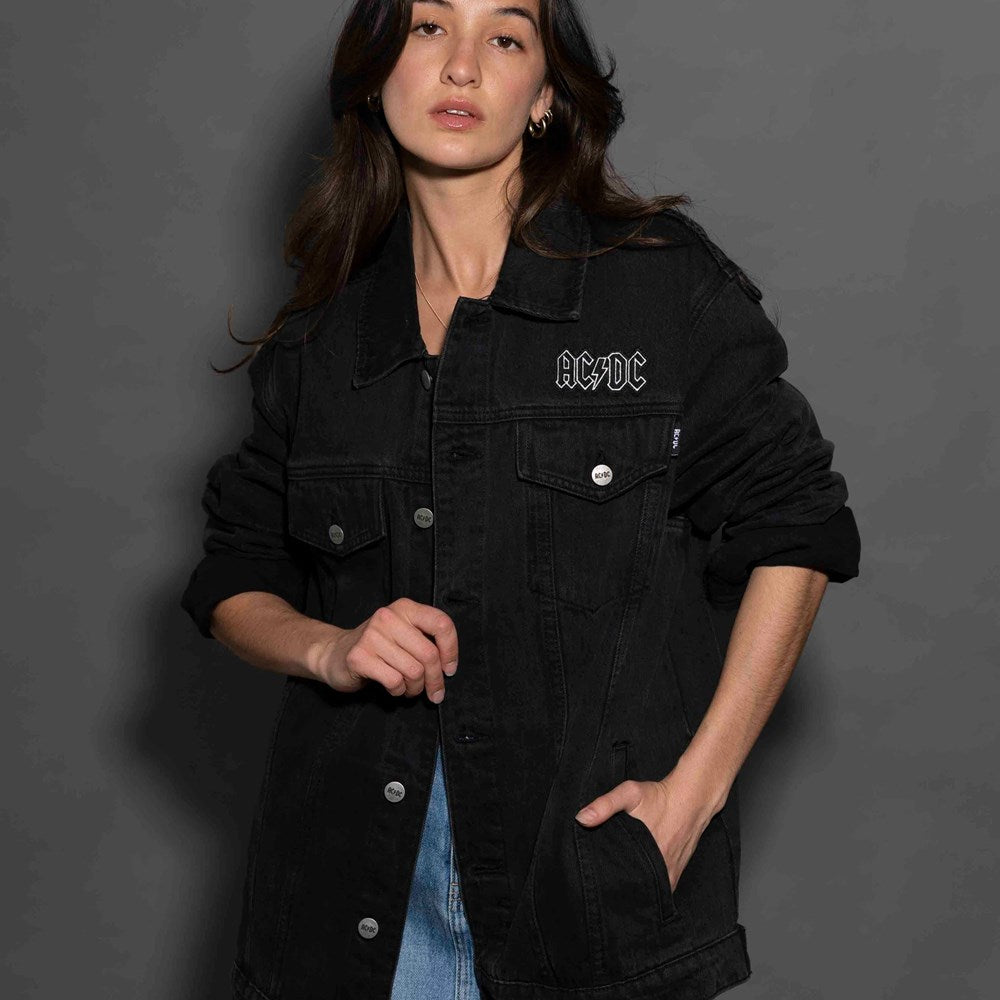 AC/DC | About To Rock [Black Wash] DENIM JACKET [PREORDER]