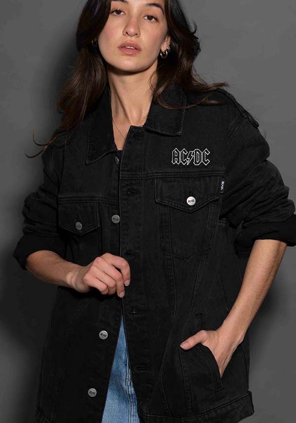 AC/DC | About To Rock [Black Wash] DENIM JACKET [PREORDER]