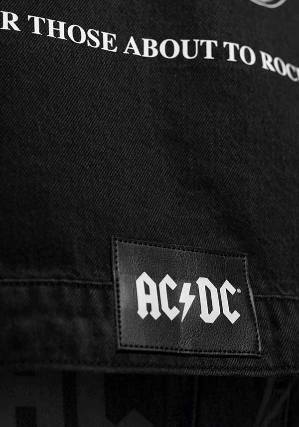 AC/DC | About To Rock [Black Wash] DENIM JACKET [PREORDER]
