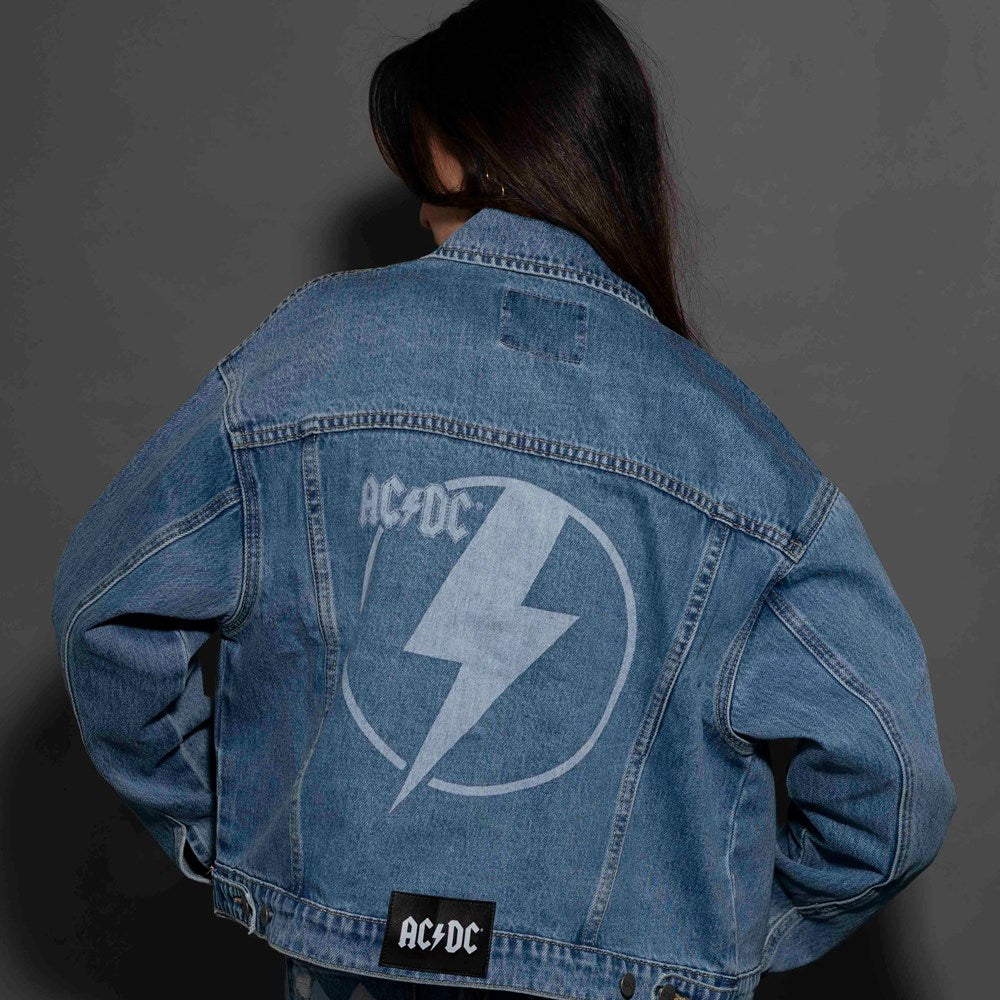AC/DC | Lightning Bolt [Indigo] DENIM JACKET [PREORDER]