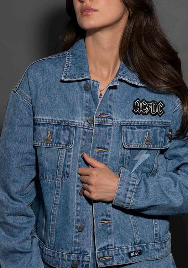 AC/DC | Lightning Bolt [Indigo] DENIM JACKET [PREORDER]