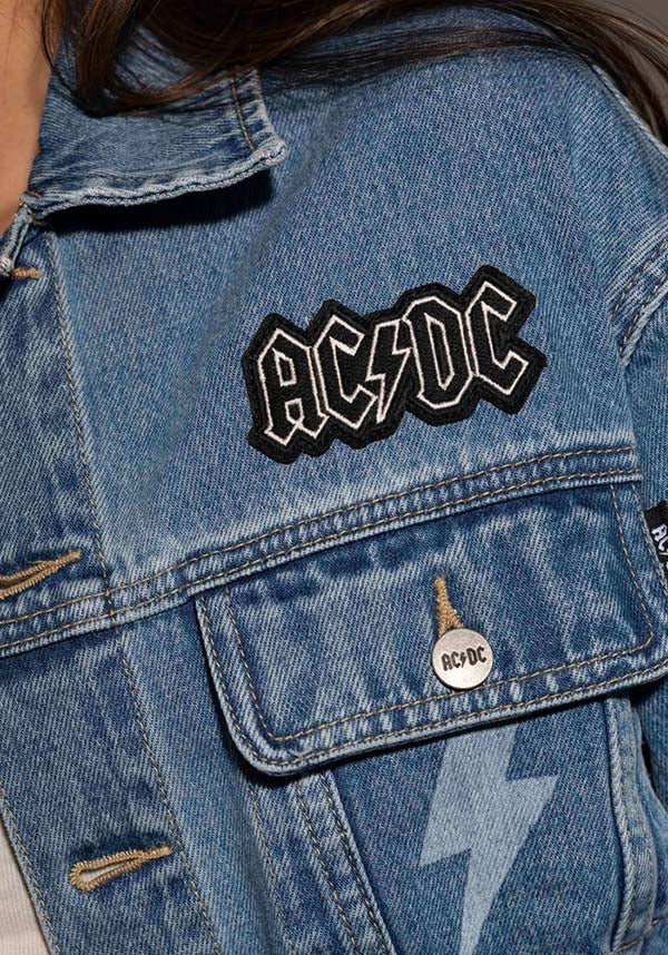 AC/DC Lightning Bolt Indigo Denim Jacket