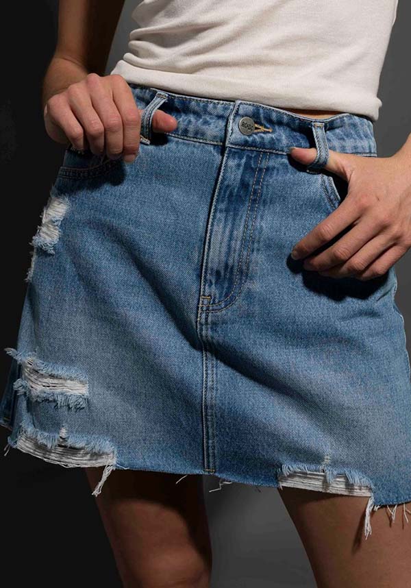 AC/DC | Indigo DENIM SKIRT [PREORDER]