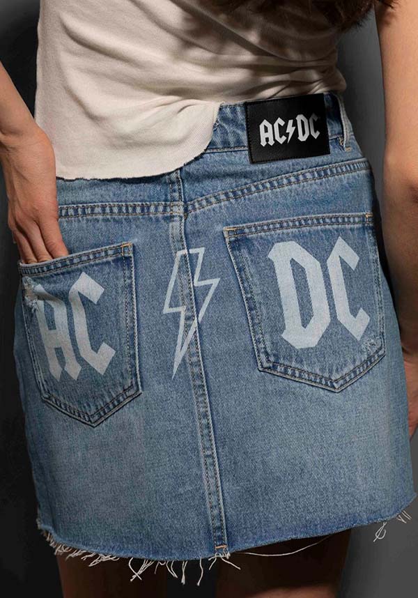 AC/DC | Indigo DENIM SKIRT [PREORDER]