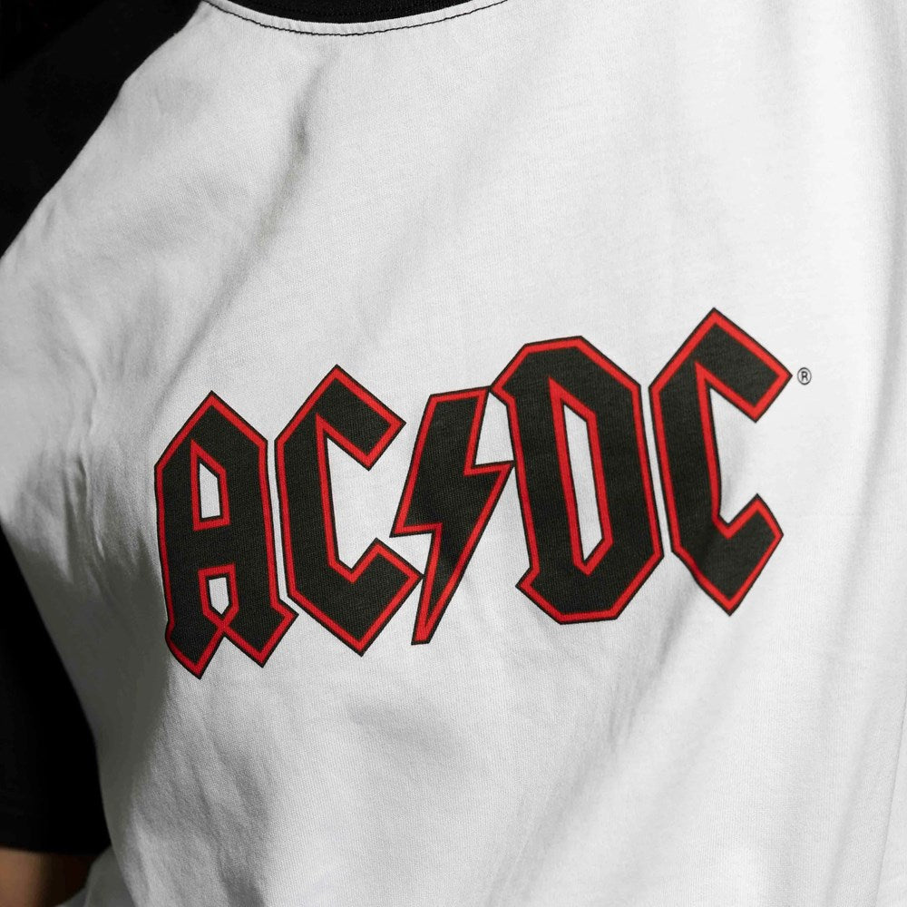 AC/DC | Logo [White/Black] RAGLAN T-SHIRT [PREORDER]
