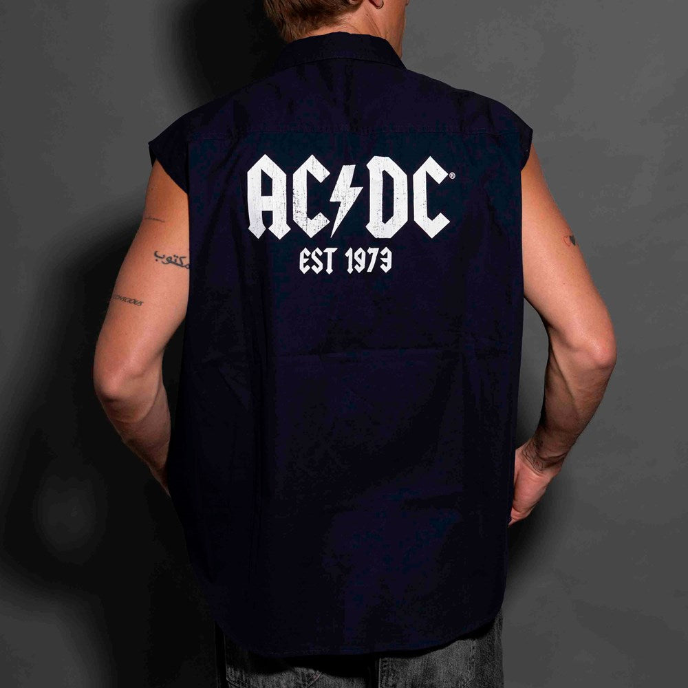 AC/DC | Est 1979 [Navy] SLEEVELESS WORKSHIRT [PREORDER]