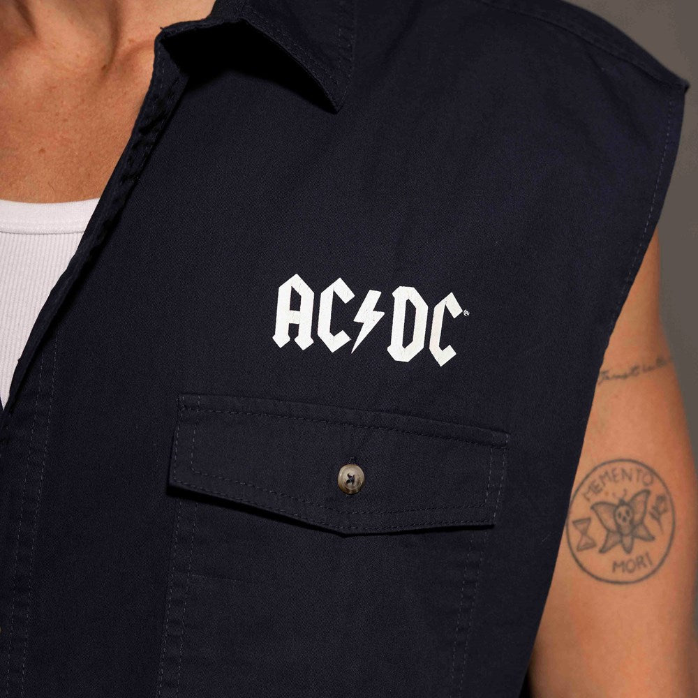 AC/DC | Est 1979 [Navy] SLEEVELESS WORKSHIRT [PREORDER]