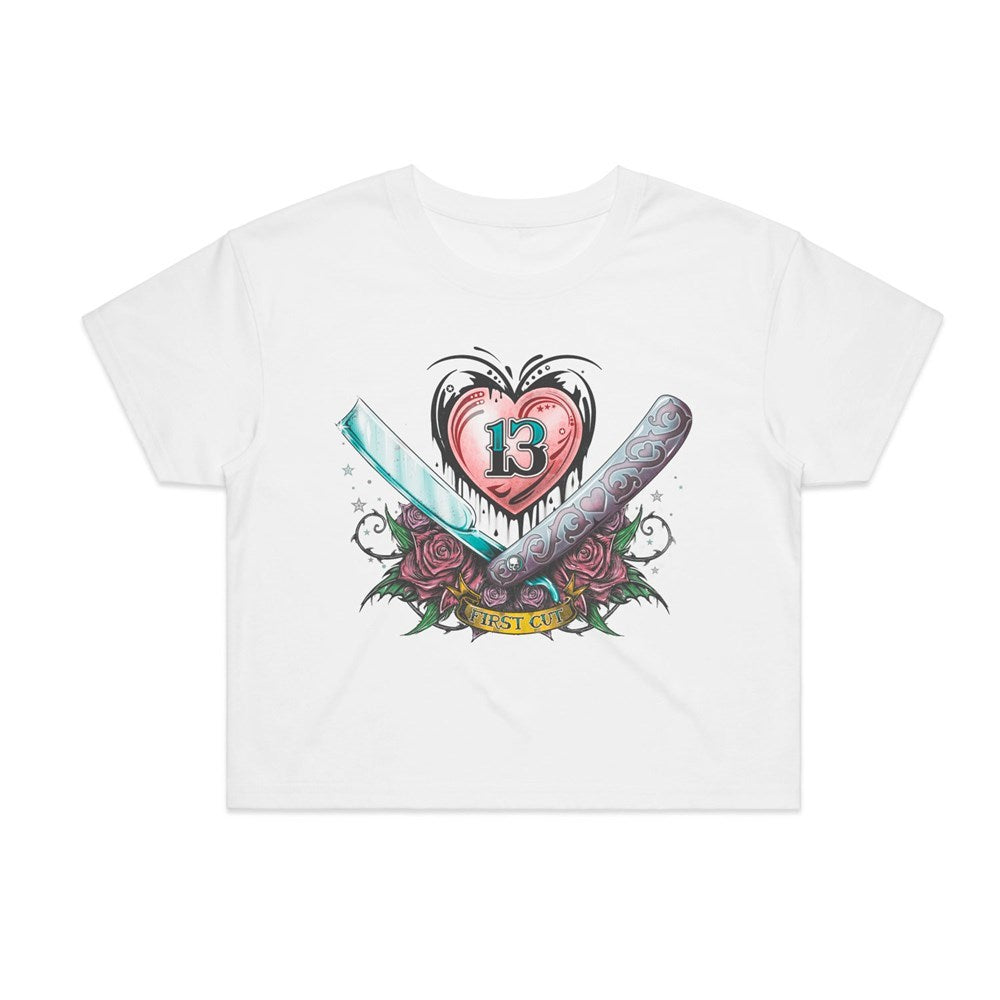 Alchemy England | The First Cut [White] CROP TOP [PREORDER]