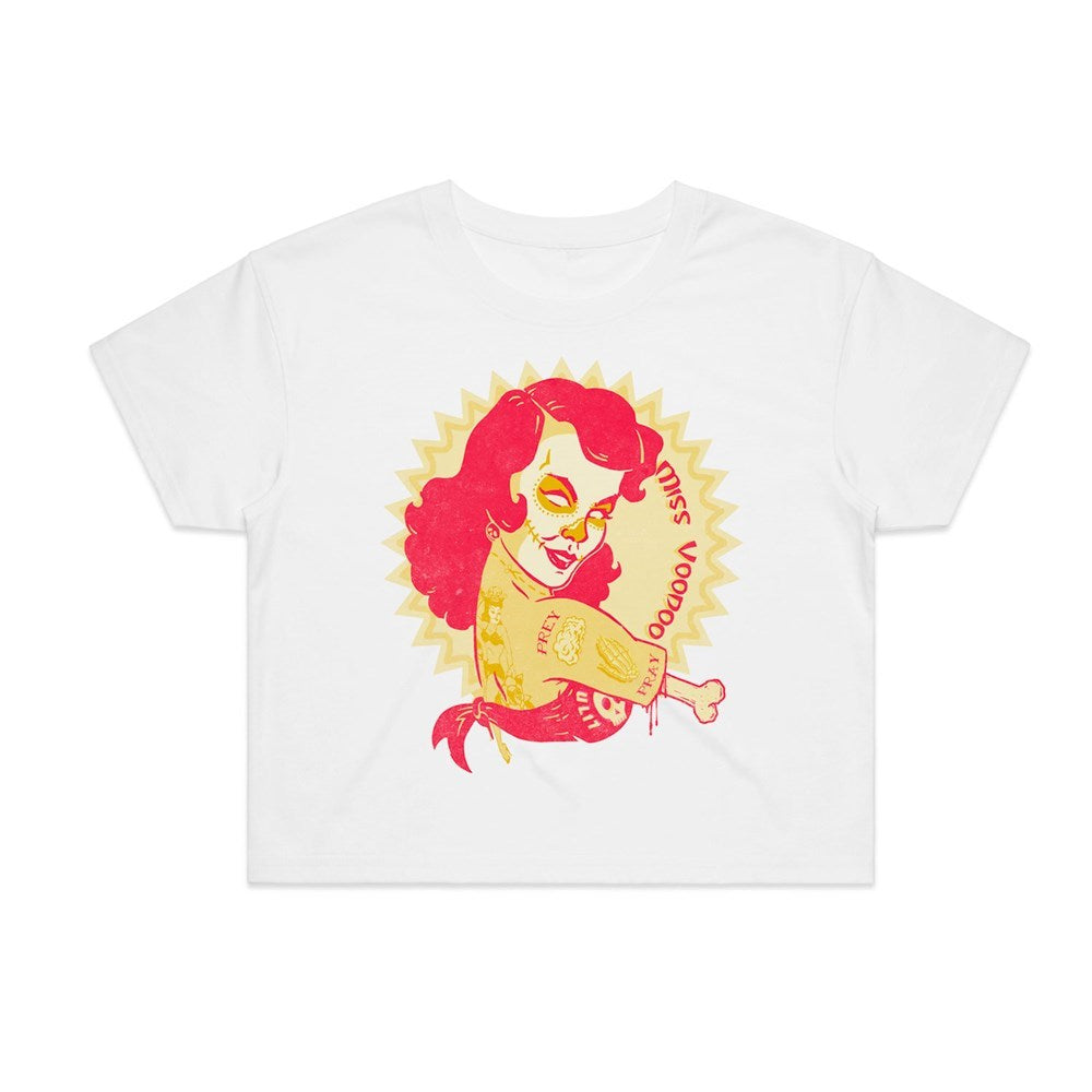 Alchemy England | Miss Voodoo [White] CROP TOP [PREORDER]