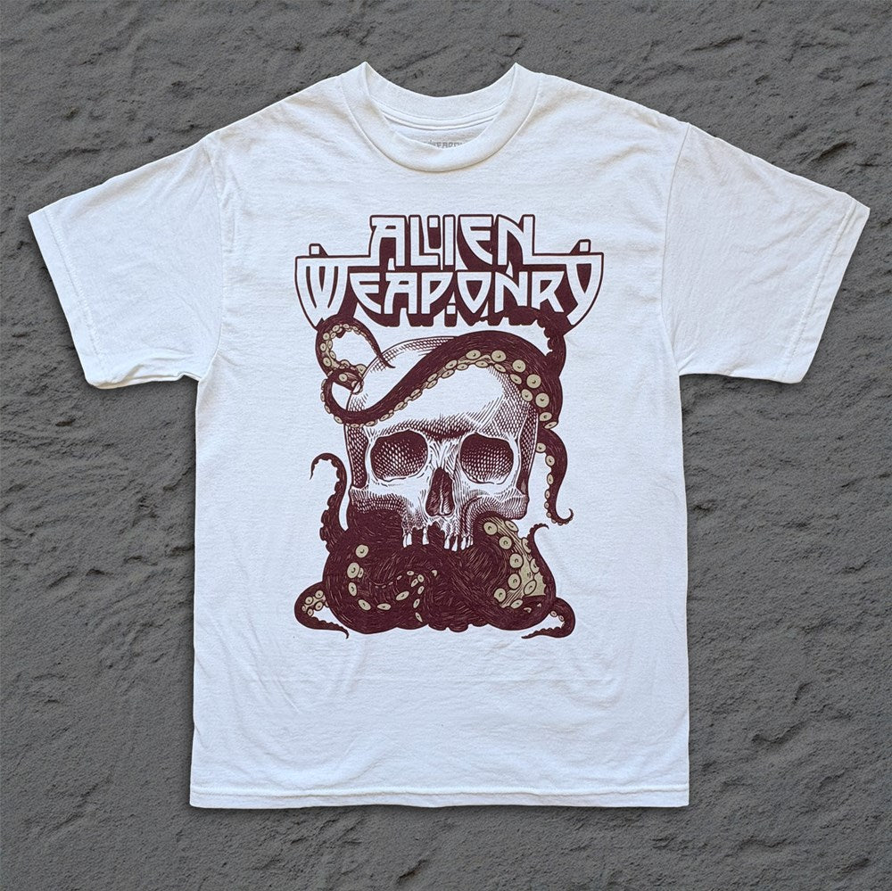 Alien Weaponry | Tenta Skull [White] T-SHIRT [PREORDER]