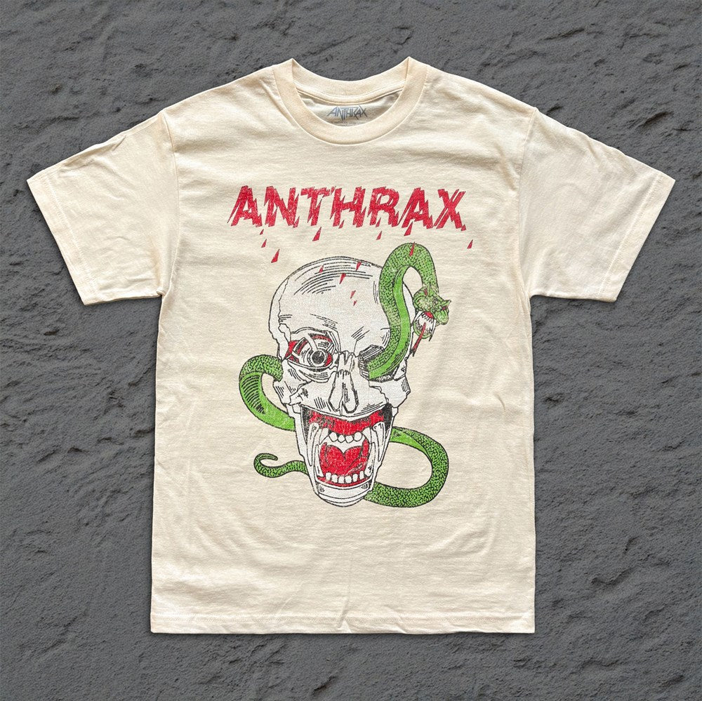 Anthrax | Skull Snake [Cream] T-SHIRT [PREORDER]