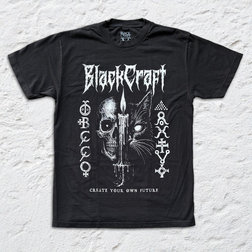 Blackcraft | Cat Skull Future T-SHIRT [PREORDER]
