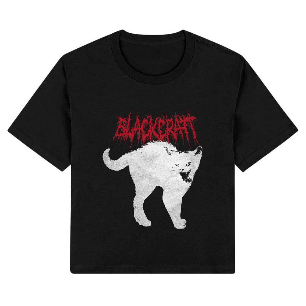Blackcraft | Scaredy Cat CROP TOP [PREORDER]