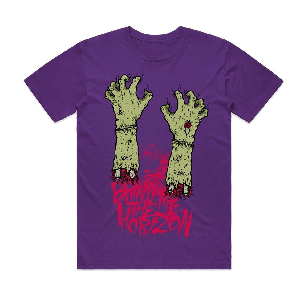 Bring Me The Horizon | Zombie Hands Purple T-SHIRT [PREORDER]