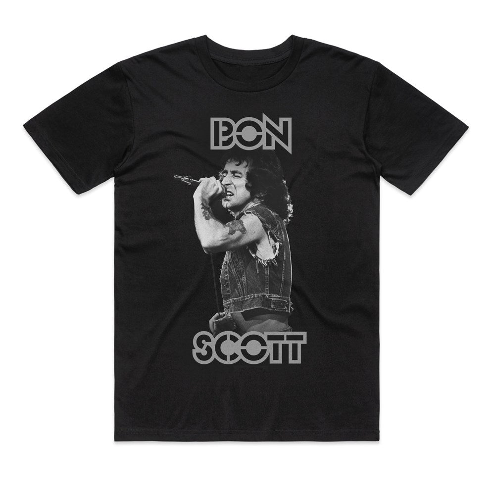 Bon Scott | Torso Singing [Black] T-SHIRT [PREORDER]
