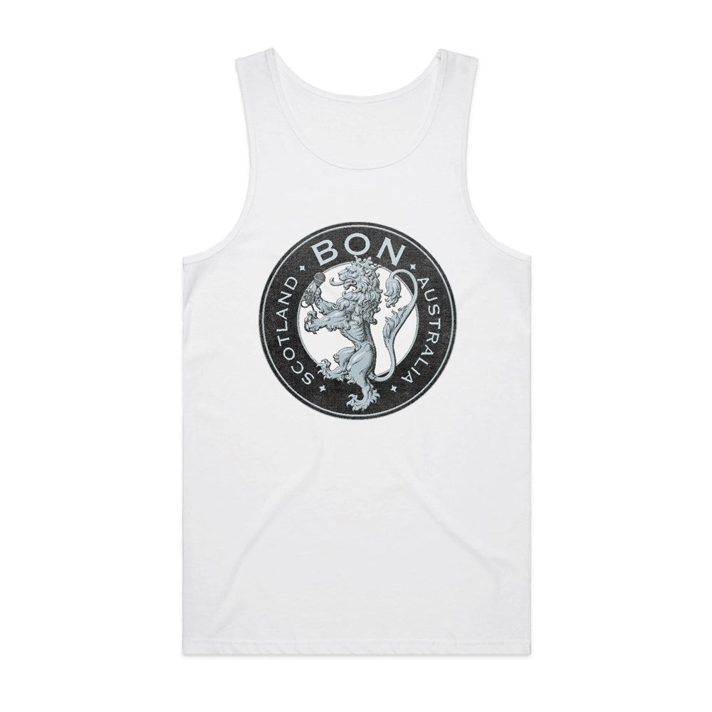Bon Scott | Crest Logo [White] TANK TOP [PREORDER]