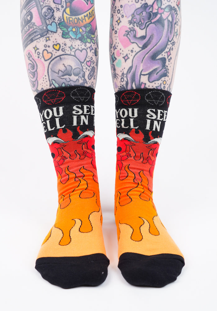 See You In Hell | CREW SOCKS*