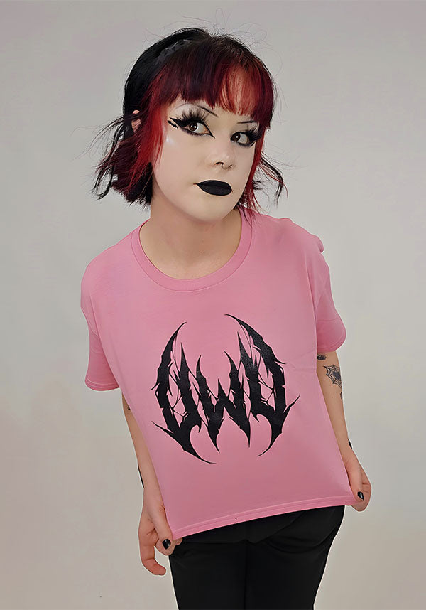 UWU Metal [Pink] | CROP TEE