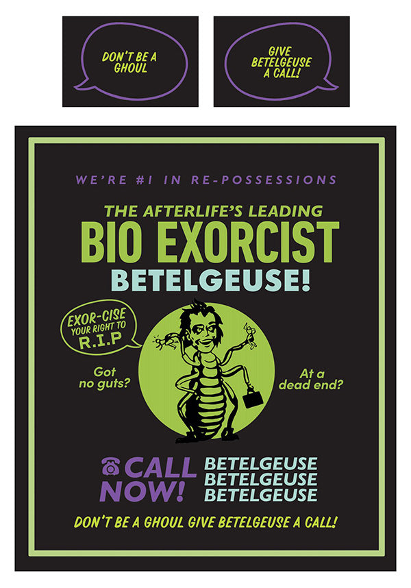 Beetlejuice: Bio Exorcist [King] | QUILT SET**