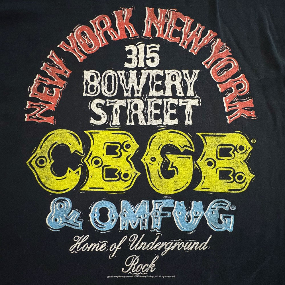 CBGB & OMFUG | 315 Bowery St NY T-SHIRT [PREORDER]