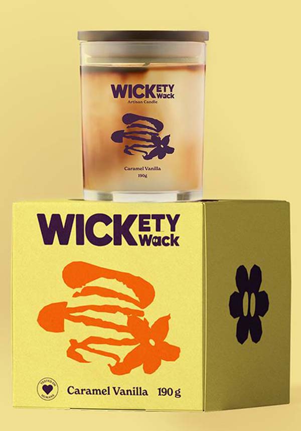Wick’ety Wack Caramel Vanilla - Back View