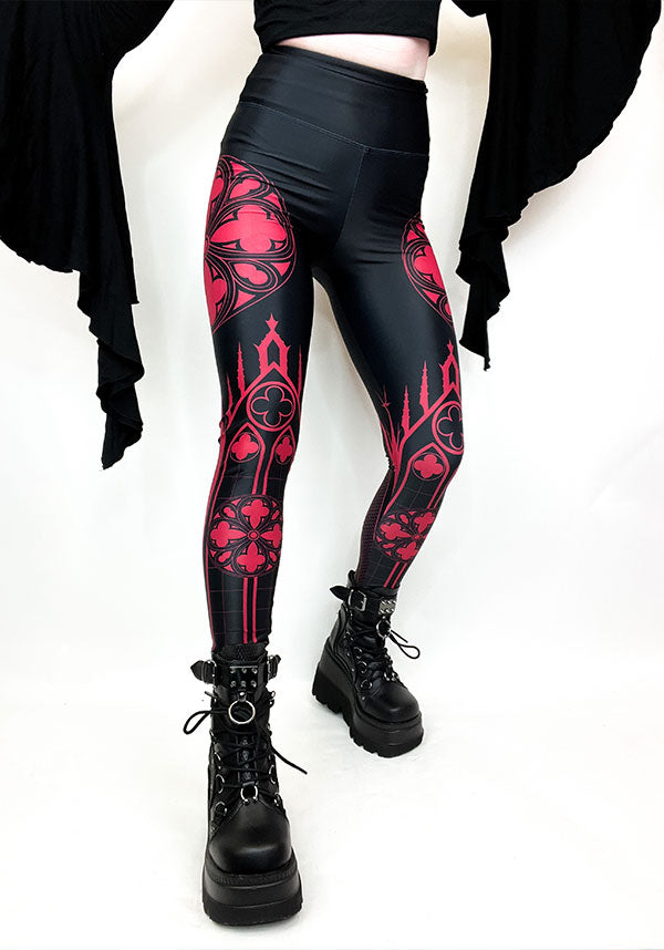 Cathedral [Red] | LEGGINGS**