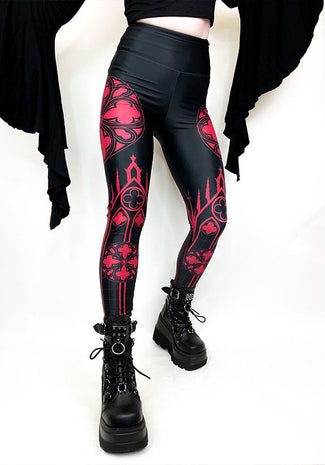 Cathedral [Red] | LEGGINGS**