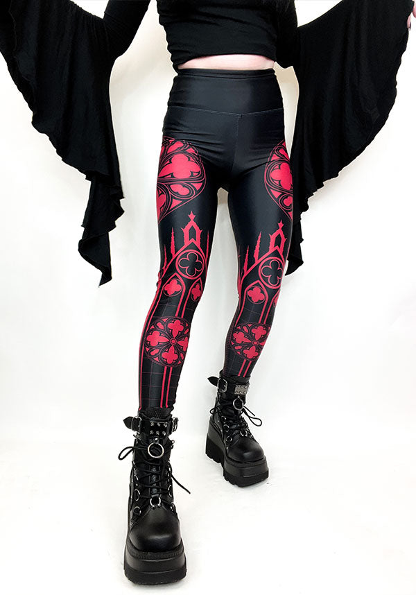 Cathedral [Red] | LEGGINGS**